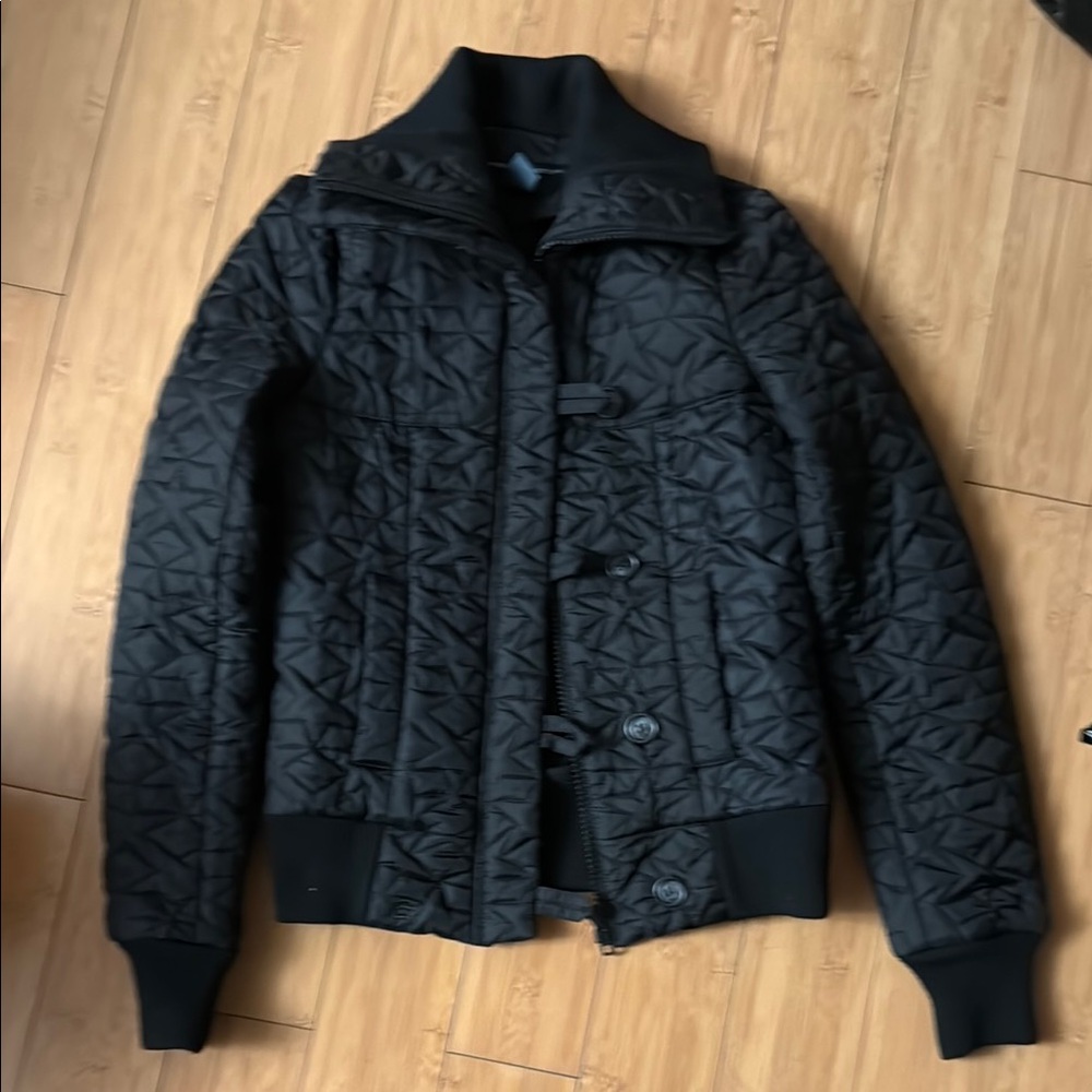 French Connection Black Quilted Jacket 4 2